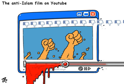 انتشار فیلم موهن, خبرآنلاین, کاریکاتور, یوتیوب
