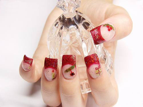 733 مدل های زیبای ناخن برای کریسمس 