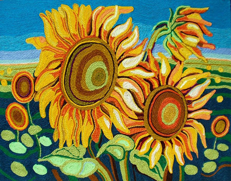 نحوه ساخت تابلو با کاموا, درست کردن تابلو با کاموا نحوه ساخت تابلو با کاموا, درست کردن تابلو با کاموا