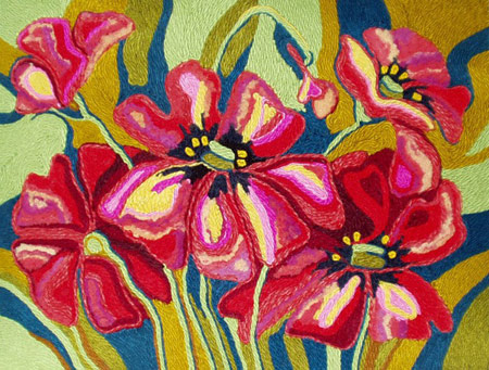 نحوه ساخت تابلو با کاموا, درست کردن تابلو با کاموا نحوه ساخت تابلو با کاموا, درست کردن تابلو با کاموا