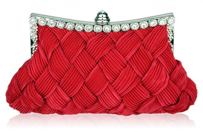 red_criss-cross_woven_crystal_clutch_bag