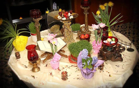 تزیین سفره هفت سین, مدل تزیین سفره هفت سین