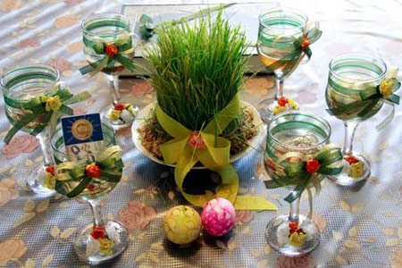 تزیین سفره هفت سین, مدل تزیین سفره هفت سین