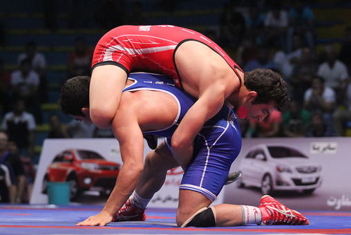 رقابت‌های کشتی انتخابی تیم‌های ملی کشور - قزوین/ISNA 