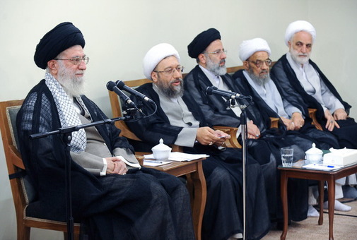 دیدار مسوولین قوه قضاییه با مقام معظم رهبری/Leader O W 
