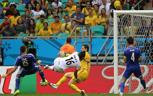 تیم ملی فوتبال ایران با شکست سه بر یک مقابل تیم ملی بوسنی با جام جهانی ۲۰۱۴ برزیل خداحافظی کرد/IRNA 