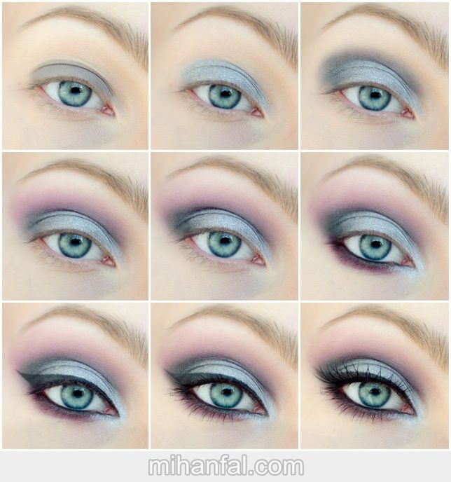 آموزش تصویری آرایش چشم با سایه های روشن و رویایی