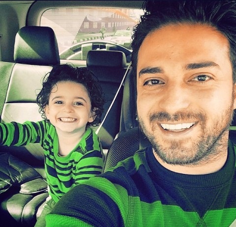 عکس جدید بابک جهانبخش و پسرش