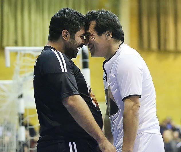 شاخ به شاخ شدن خداداد عزیزی و امیر نوری /عکس