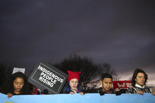 تظاهرات صدها معترض به پروژه خط لوله نفتی 