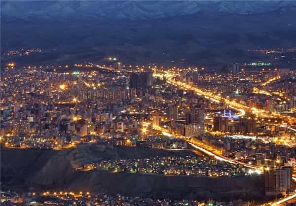 تصویر هواییِ تبریز