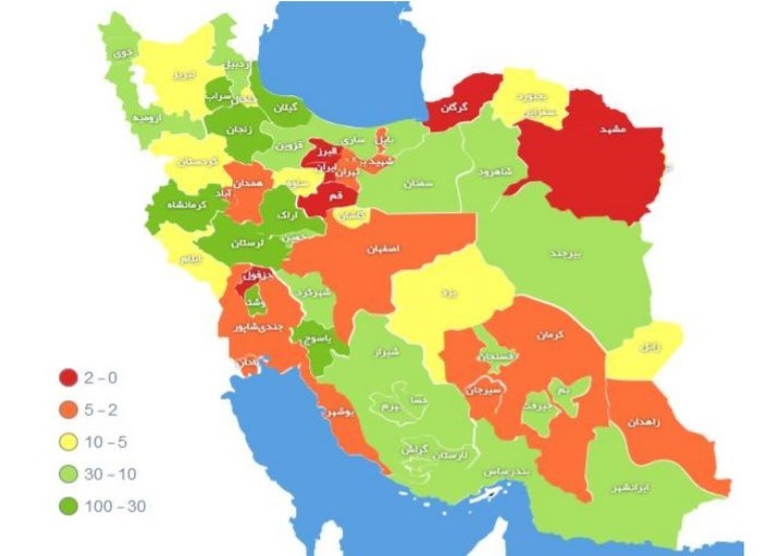 علائم بیماری کووید- 19 غربالگری شده‌‌اند در استان‌‌های مختلف